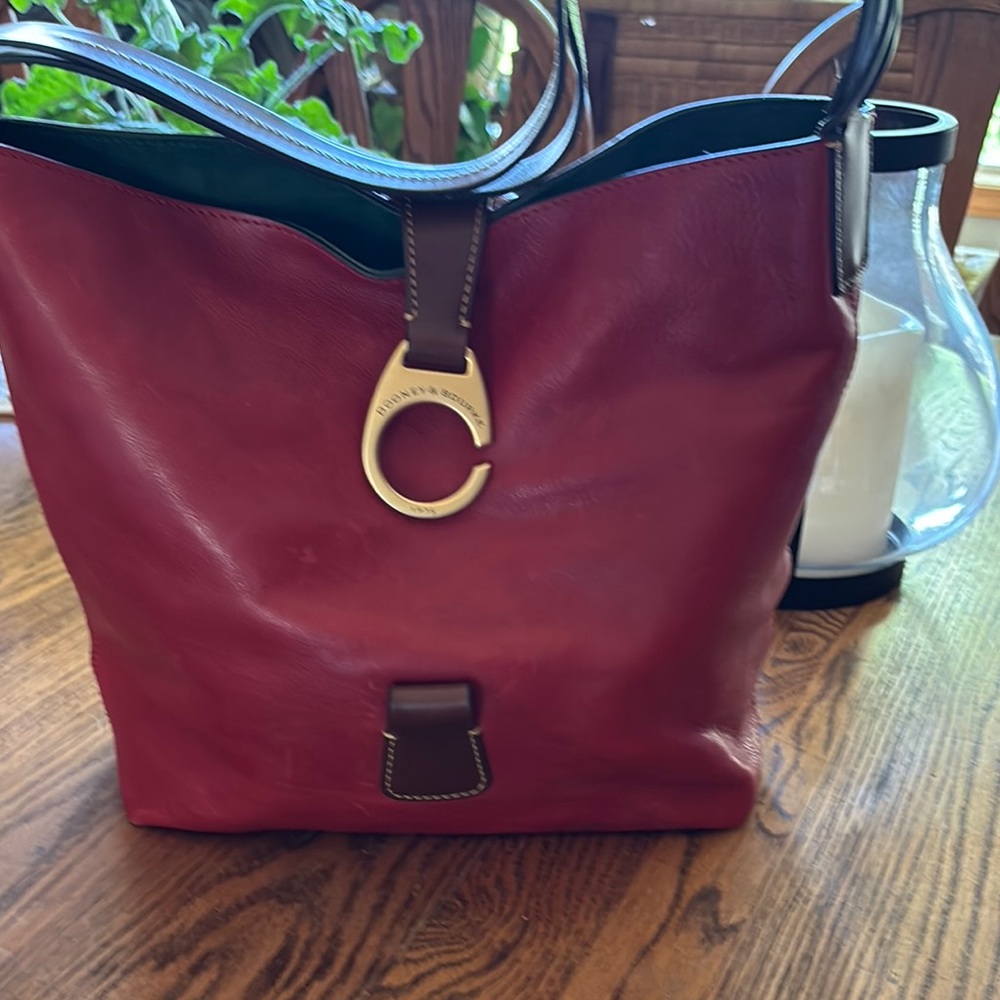 Dooney & Bourke Red Leather Shoulder Bag